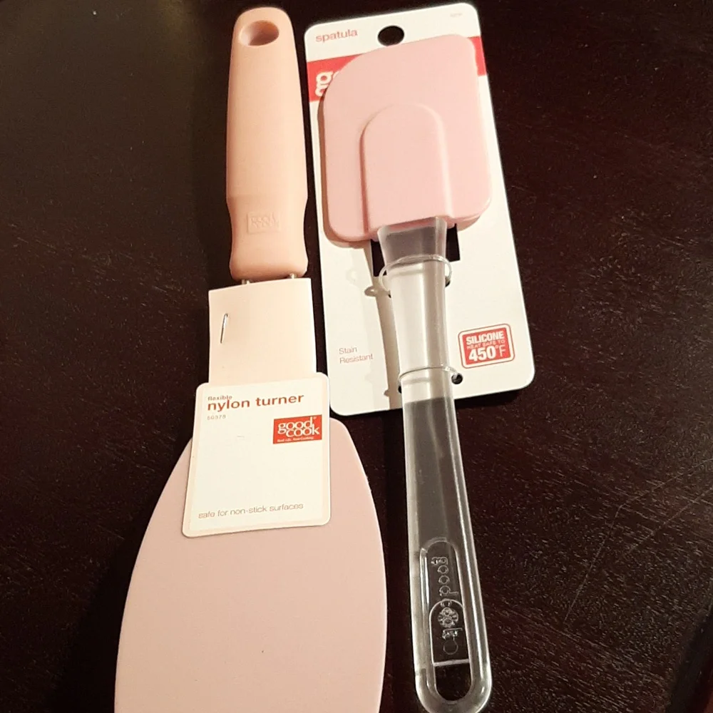 Baking Needs. Spatula,5 Pc Bowl Set,Heart Pancake Mold,Batter Bowl Nylon Turner